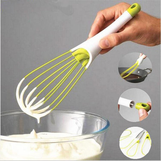 Rotating plastic egg beater