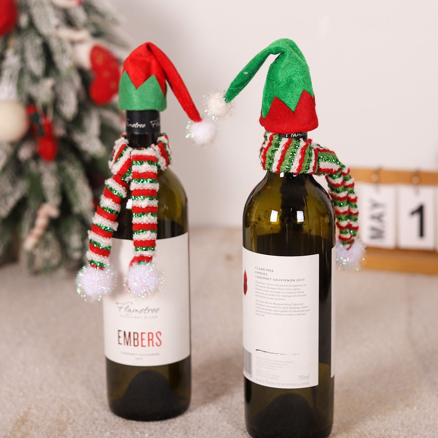 red wine bottle decoration