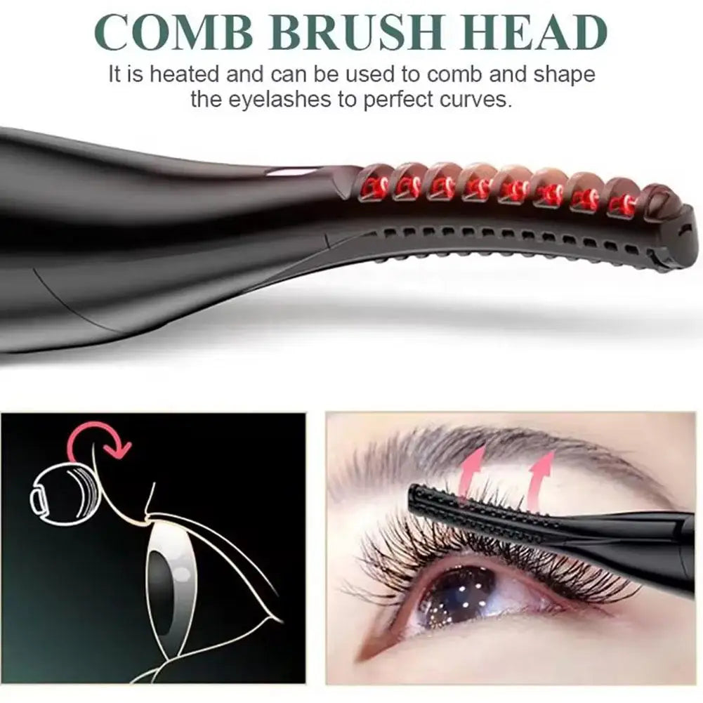 Heated eyelash curler